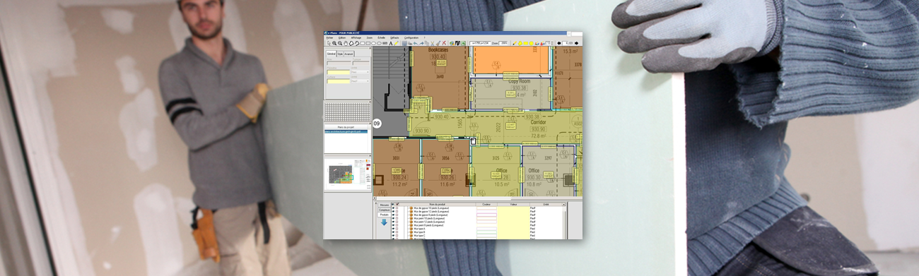 logiciel de métré sur plans PDF : e-plans